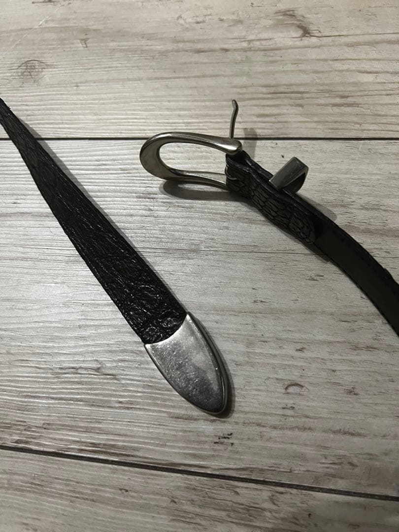 ヒ*デ様 THE SOLE クロコダイルブラックプンターレベルト