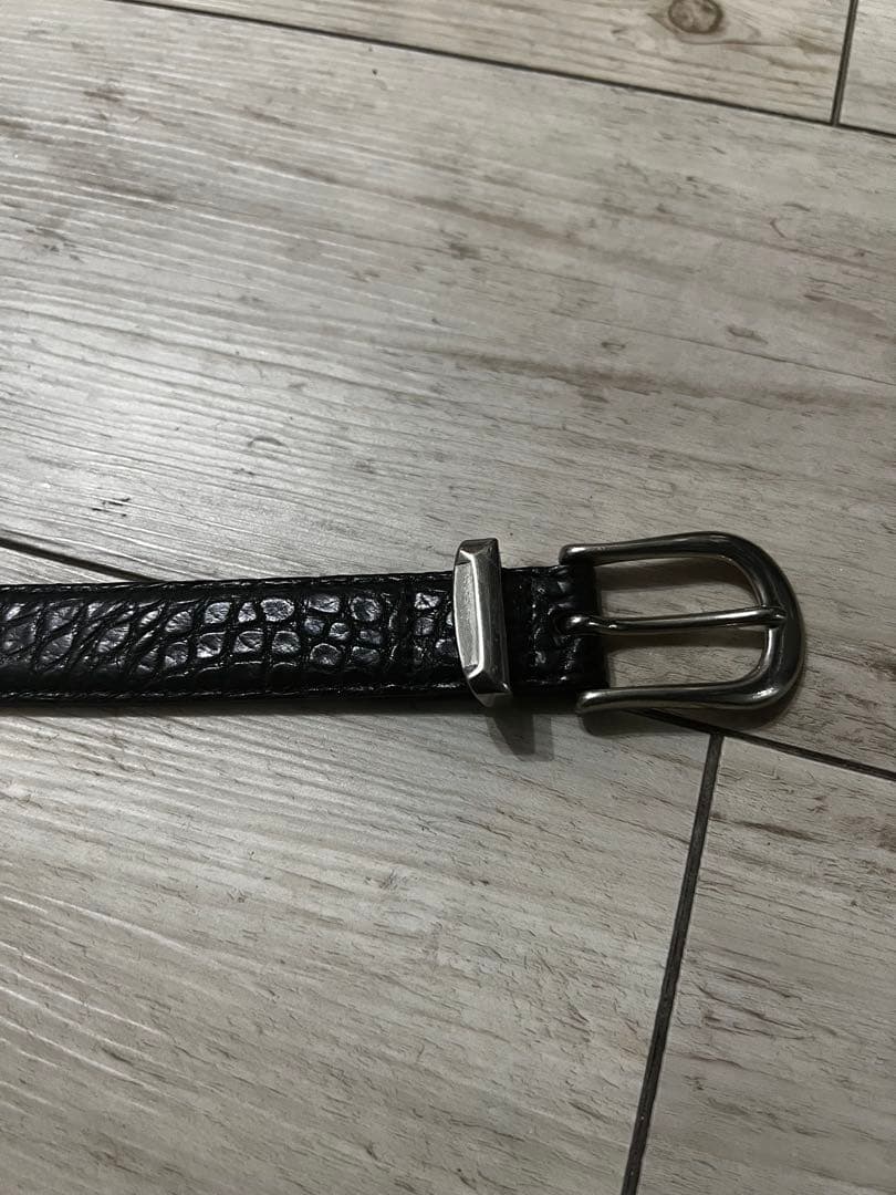 ヒ*デ様 THE SOLE クロコダイルブラックプンターレベルト