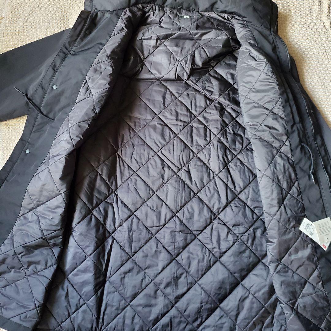 未使用 UNIQLO C フーデッドコート XL ブラック