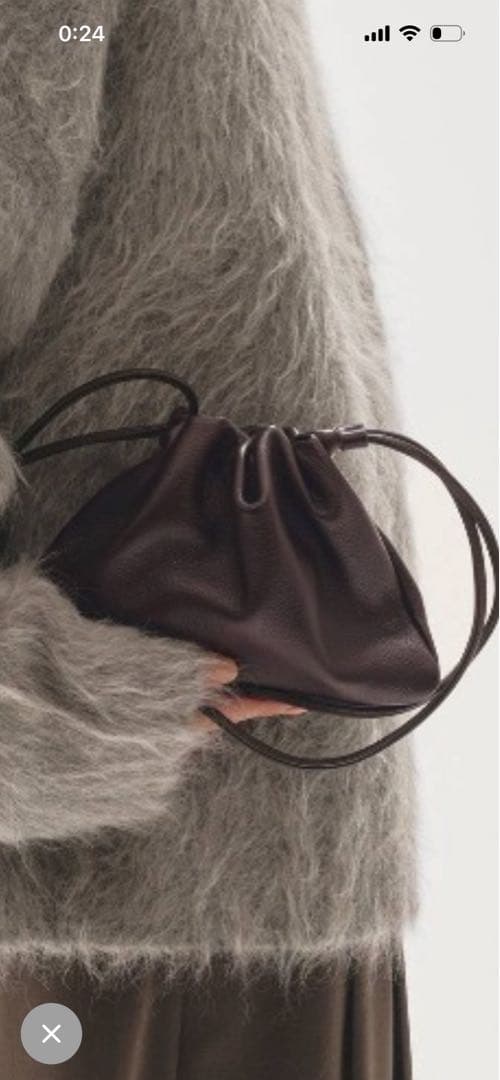 最終お値下げ‼️TODAYFUL Drawstring Leather Bag