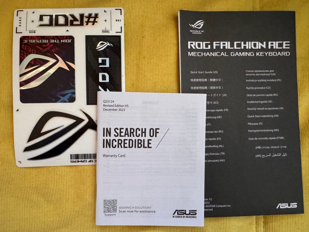 ASUS ROG FALCHION ACE ゲーミングキーボード