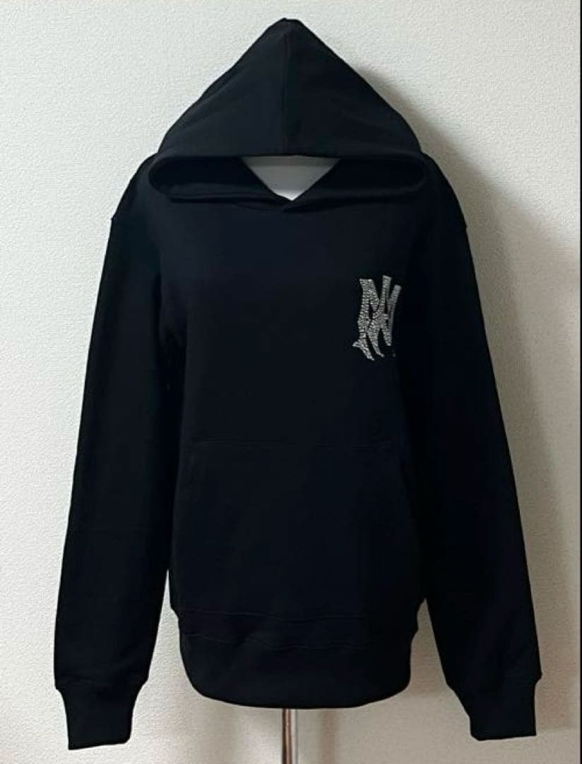 AMIRI アミリ パーカー ラインストーン 男女兼用 メンズ レディース 黒