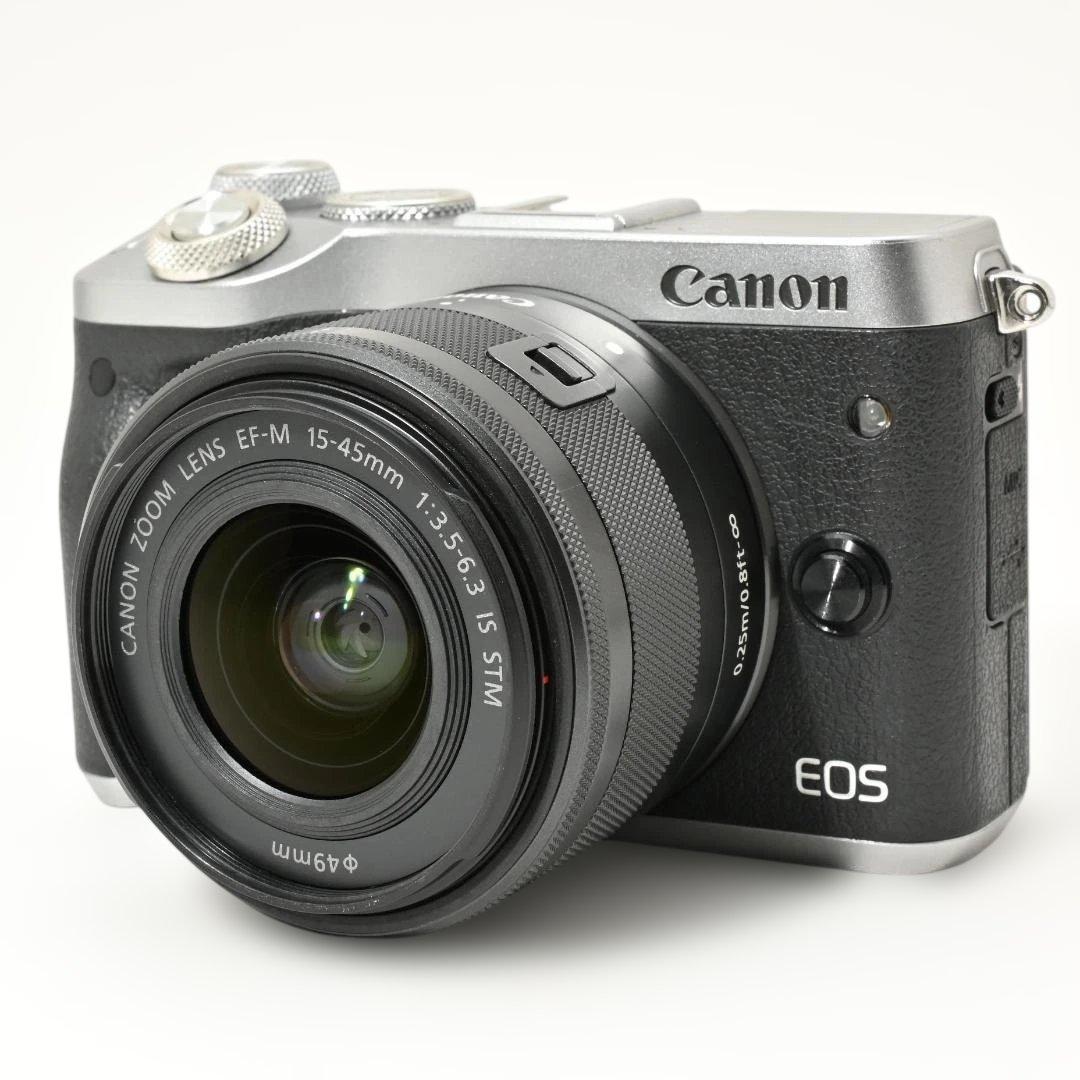 【ほぼ新品】 Canon EOS M6 レンズキット EF-M15-45mm