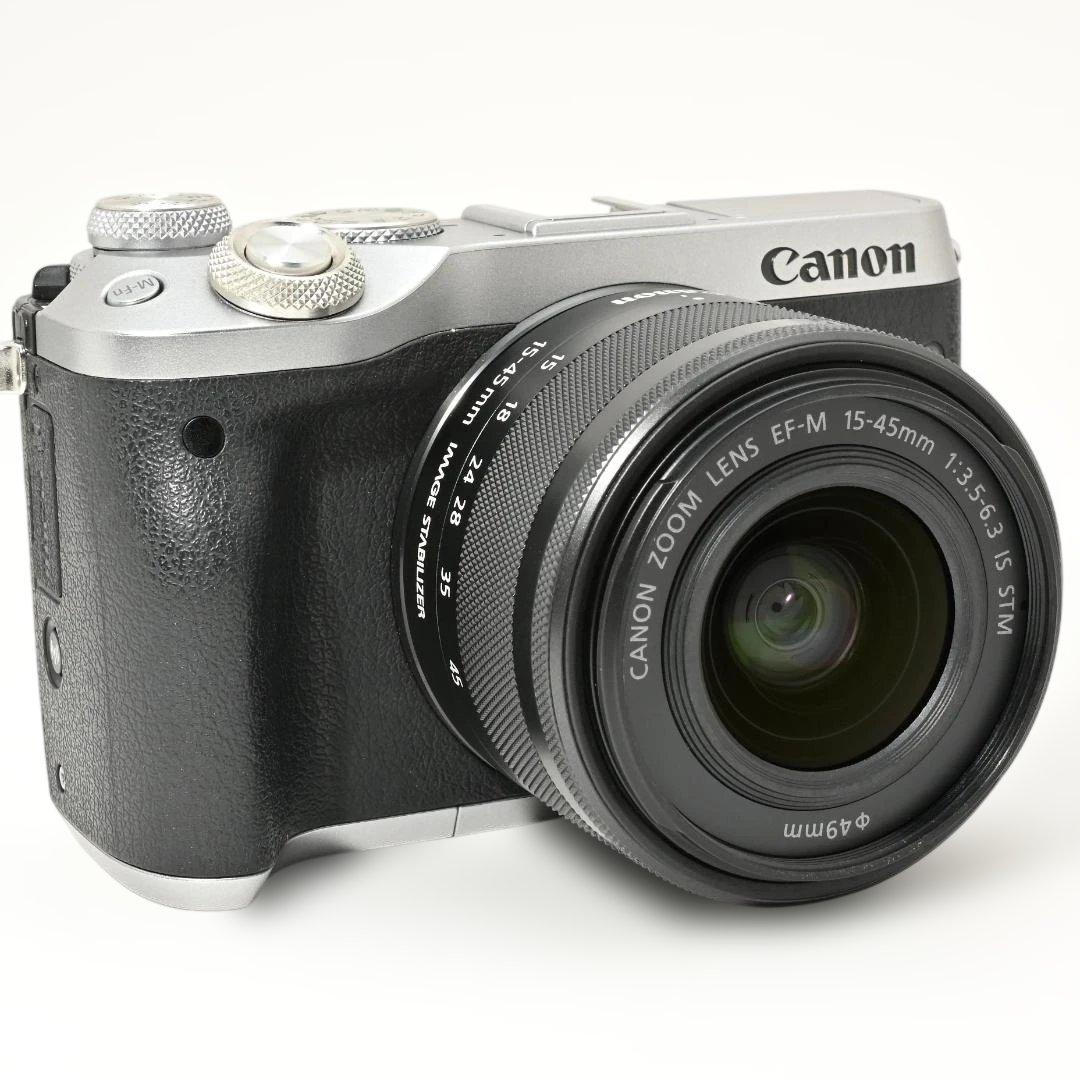 【ほぼ新品】 Canon EOS M6 レンズキット EF-M15-45mm