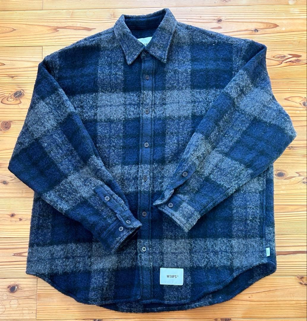 トップス wtaps TXT 02 LS WONY. TWEED. TEXTILE. L