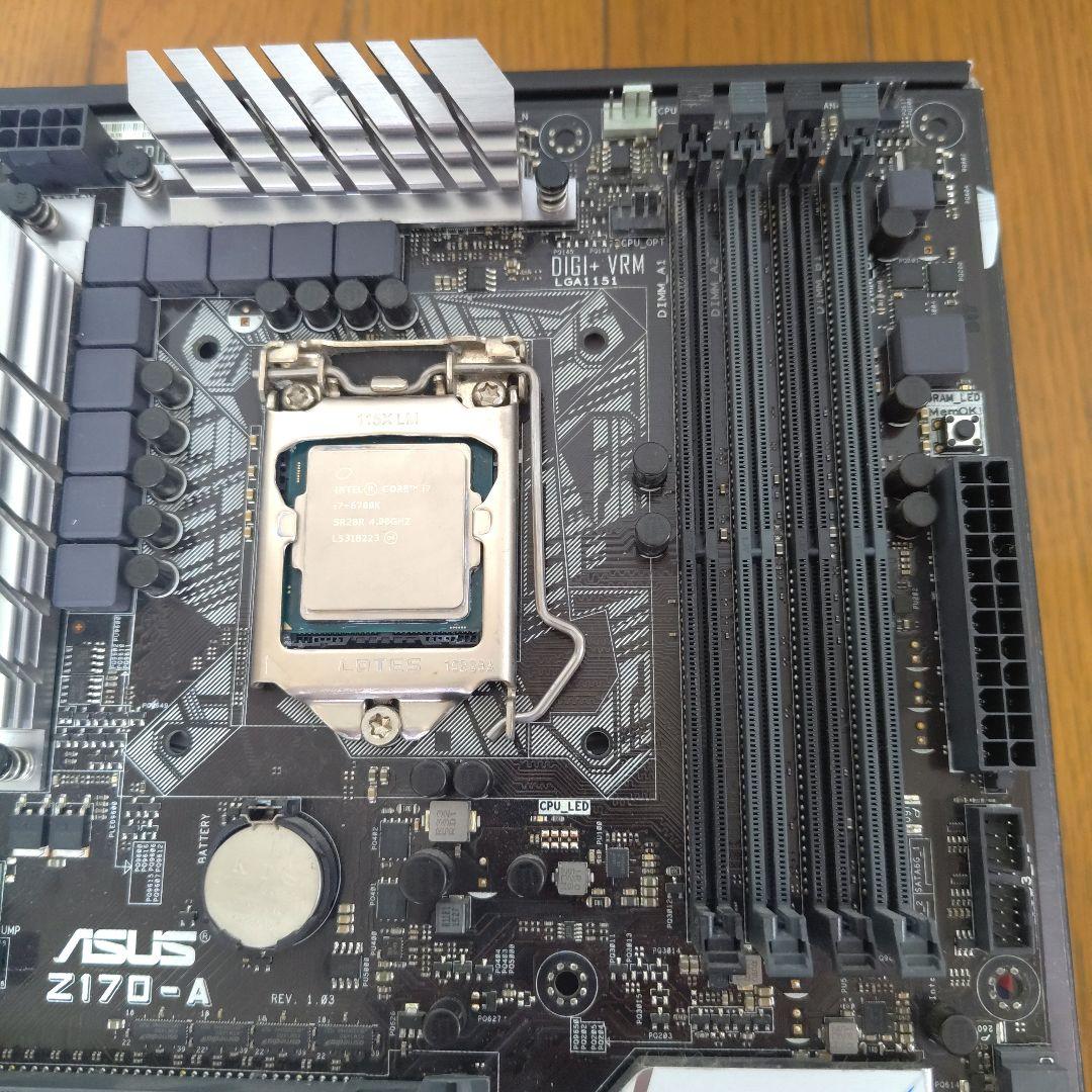 ASUS Z170-A マザーボード Intel i7-6700K付き