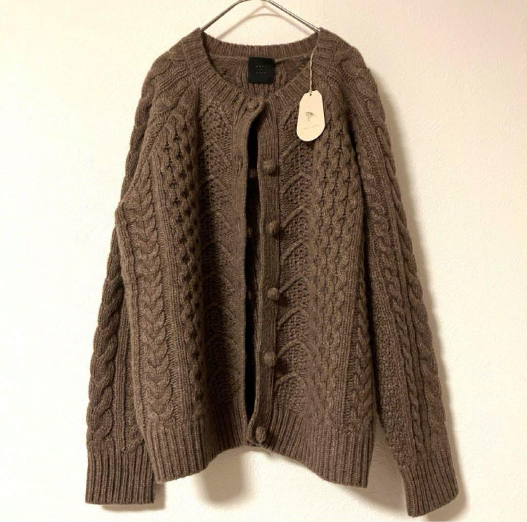 tandey オオカミとフクロウ　オオカミと白トナカイのジュノ　カーディガン