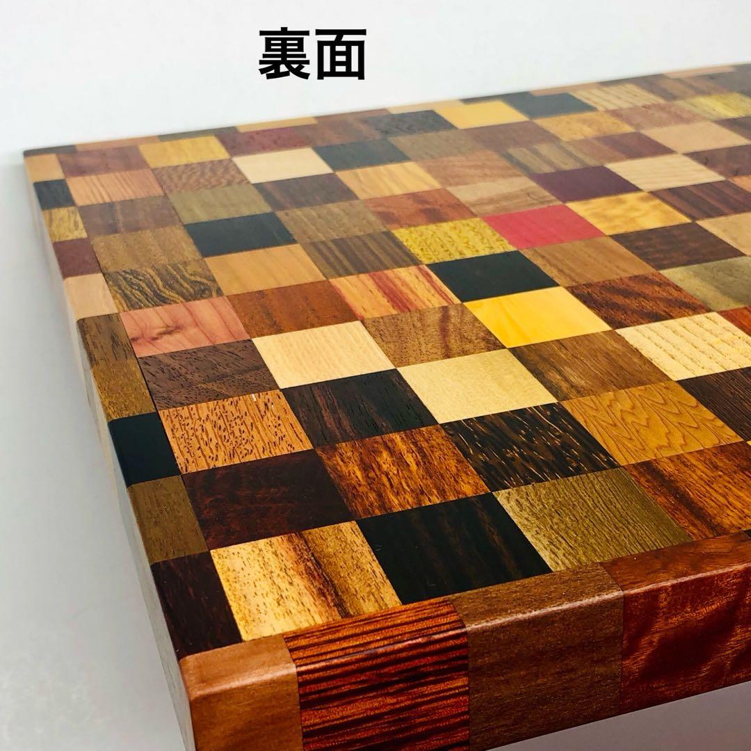 世界の銘木142種の寄せ木トレイ ハンドメイド