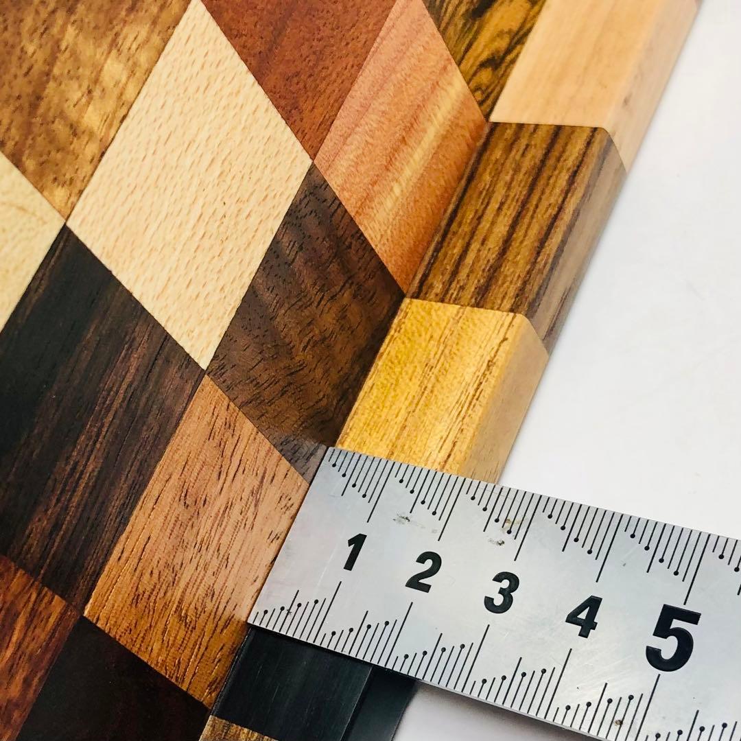 世界の銘木142種の寄せ木トレイ ハンドメイド