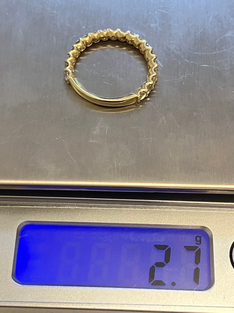 ダイヤモンド　エタニティリング　k18 1ct 12号