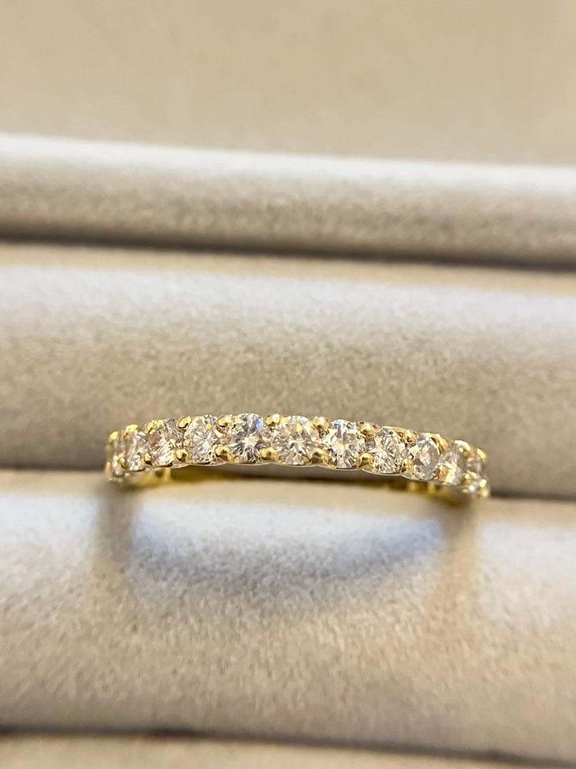 ダイヤモンド　エタニティリング　k18 1ct 12号