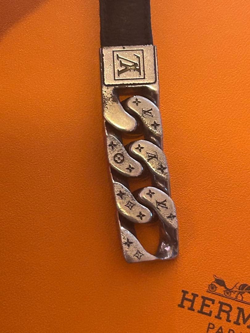 LOUIS VUITTON ブラスレ モノチェーン ルイヴィトン　シルバー
