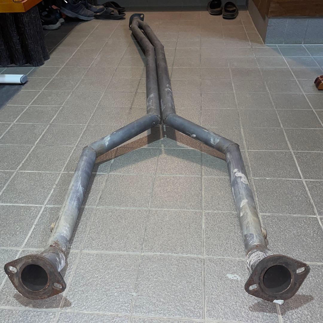 18クラウン　デュアルストレート中間マフラー　スチール