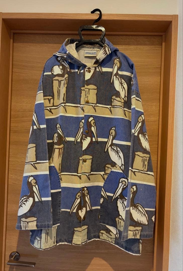 【希少 90s】 ミシガンラグ マウンテンパーカー 青 ペリカン USA製