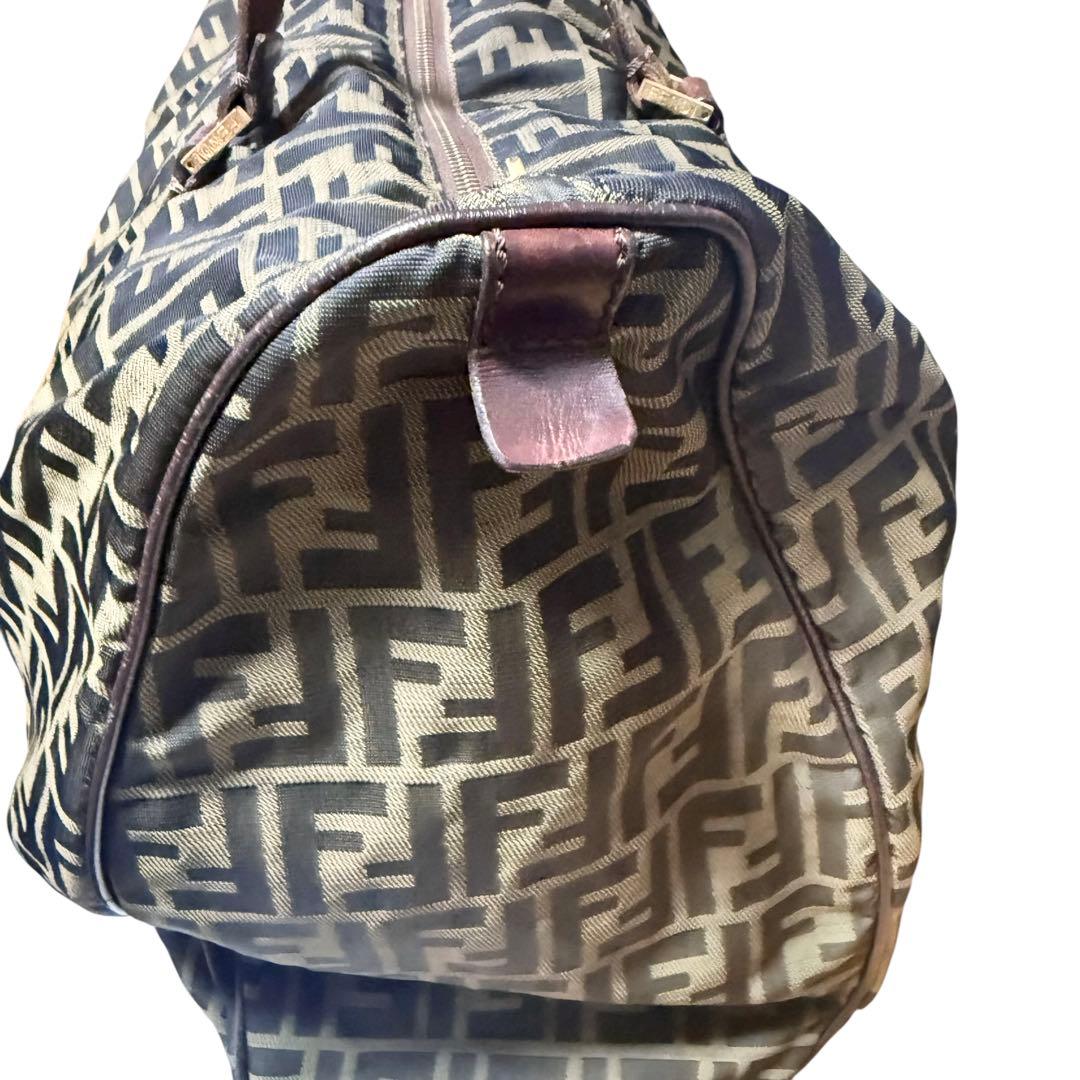 フェンディ FENDI ズッカ ボストンバッグ ナイロンキャンバス イタリア製
