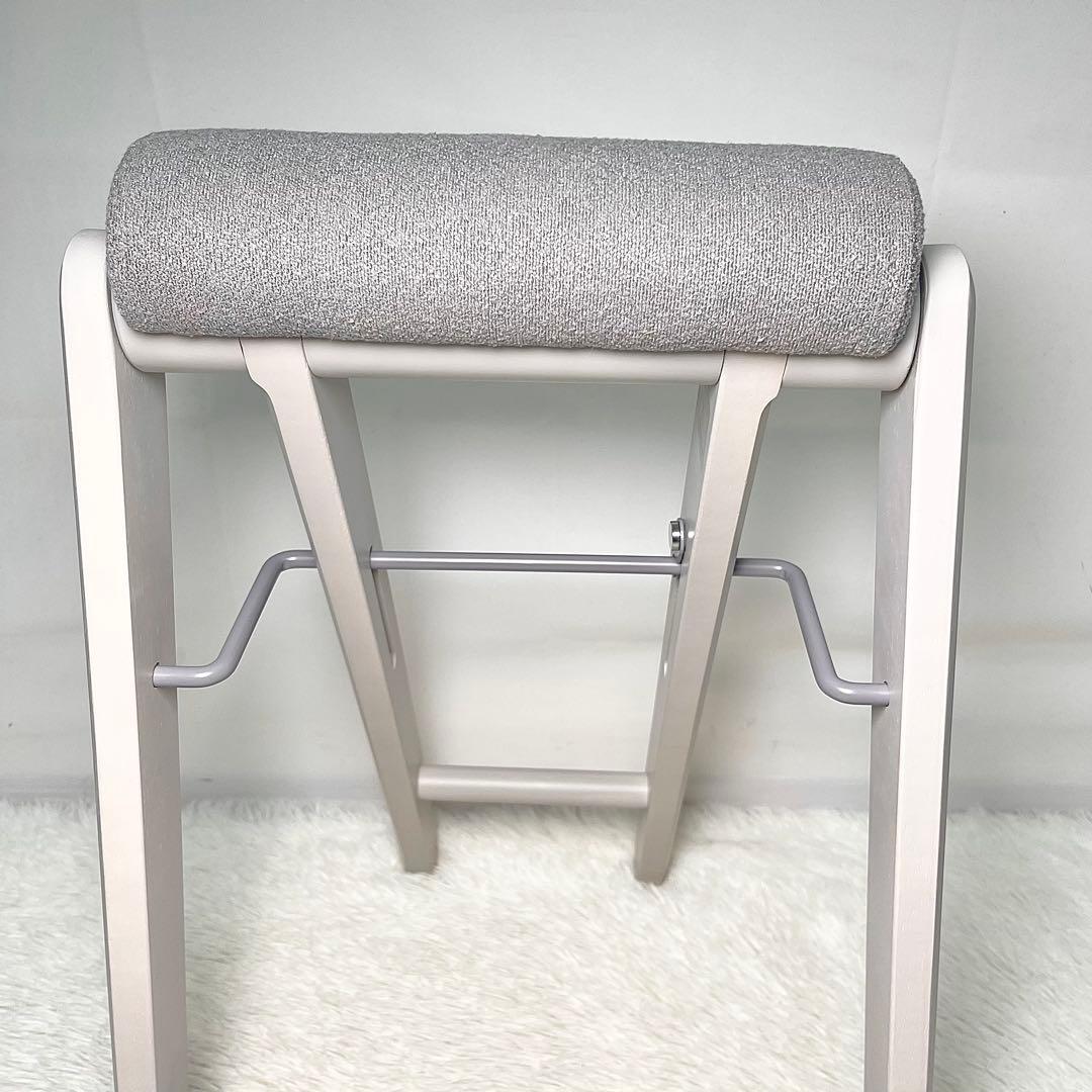 【美品】TITTO フォールディングハイスツール グレー 折りたたみ