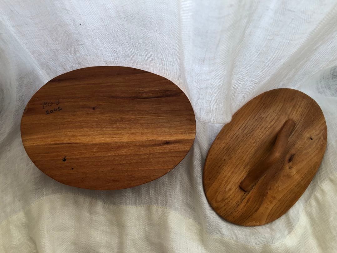 北欧　スウェーデン　木製蓋付キャニスター　アンティーク