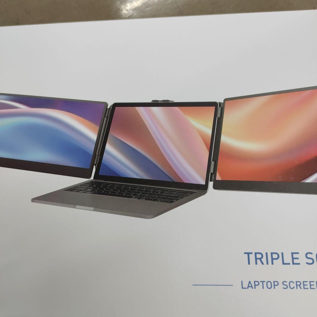 モバイルモニター 2画面 トリプルポータブルモニター 14インチ ノートパソコン
