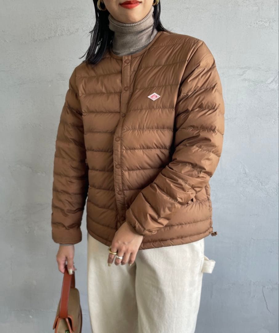 [DANTON/ダントン] インナーダウン クルーネックジャケット