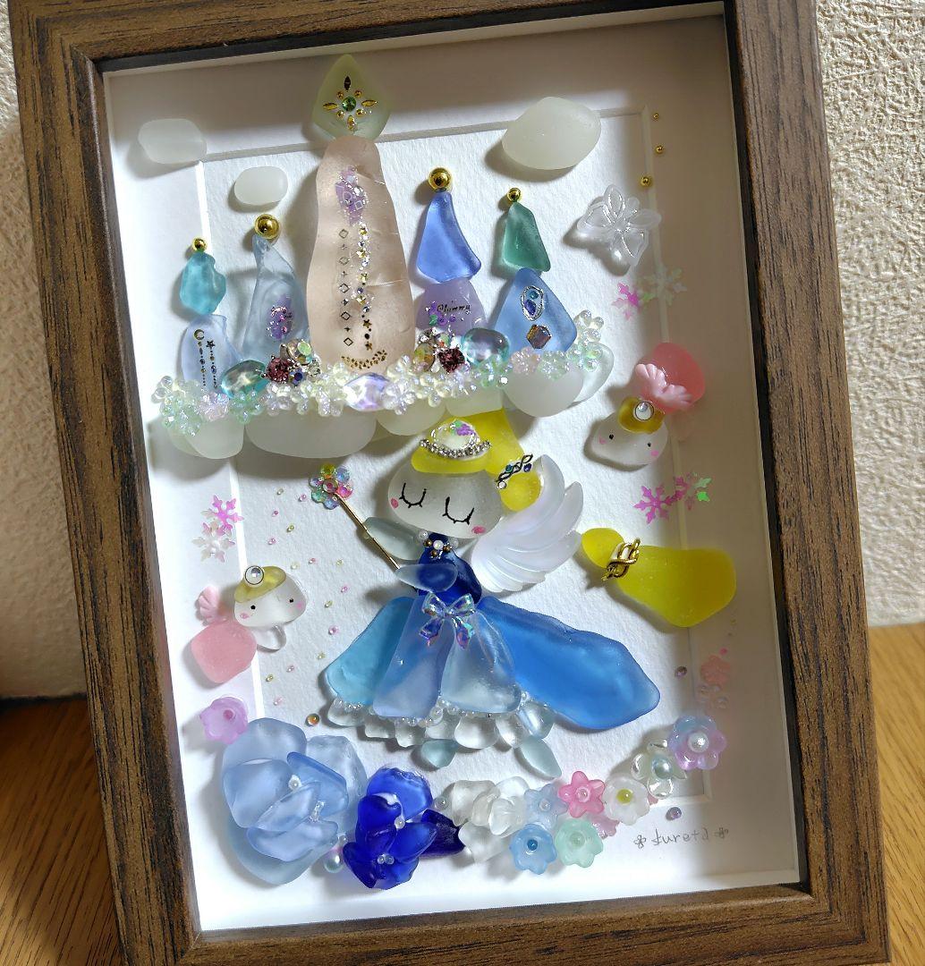 7-38「エンジェルズキャッスル」excellent　ver.　シーグラスアート