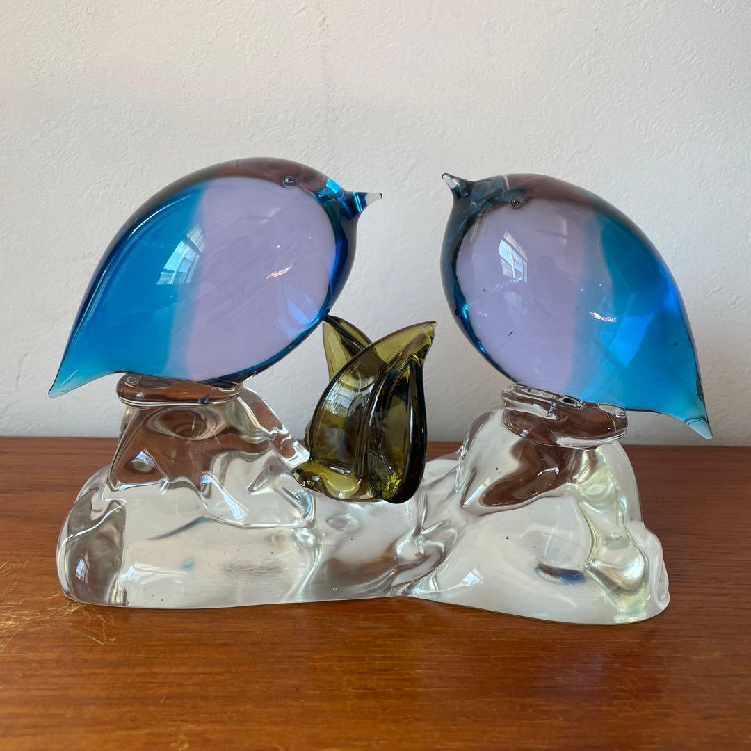 Murano Glass Bird ムラーノ　置物　オブジェ　鳥