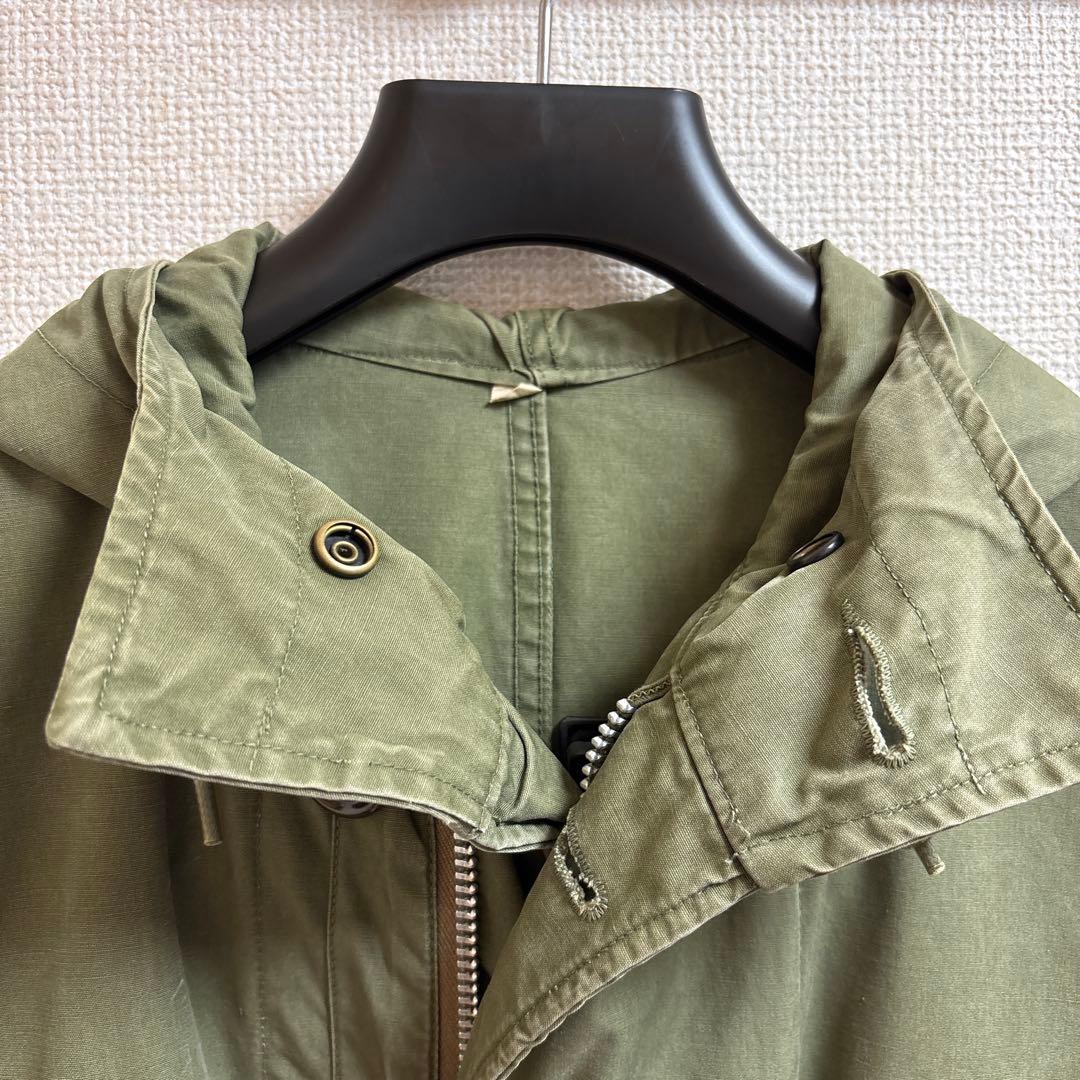 【希少】US.ARMY 40s M47 アルミジップ モッズコート S