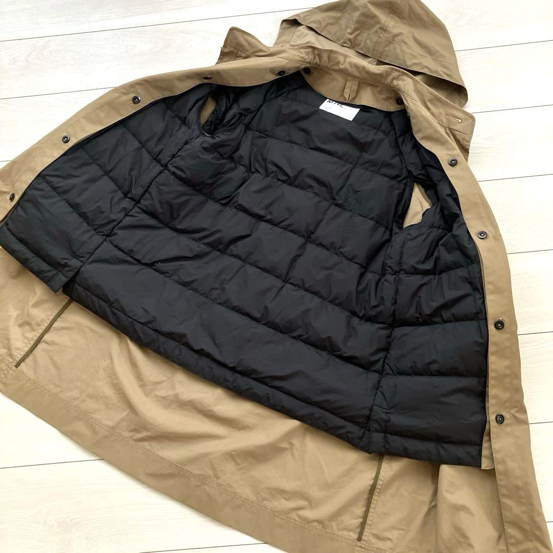 美品 MHL 3way フード ダウン 取外可 モッズ コート ライナー ロング