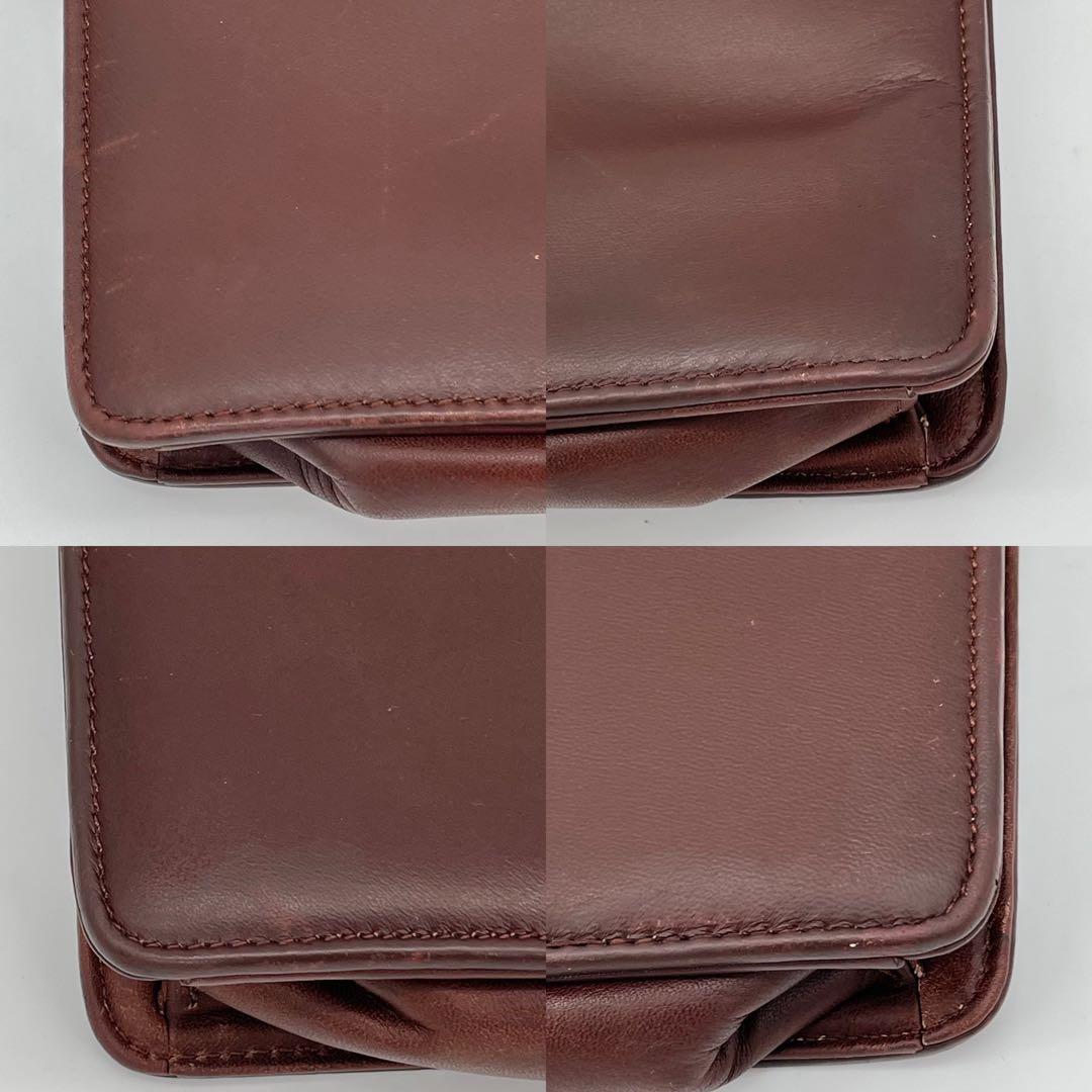 バレンシアガ ハンドバッグ ビジネスバッグ ロゴ型押し レザー 茶色 A4可能