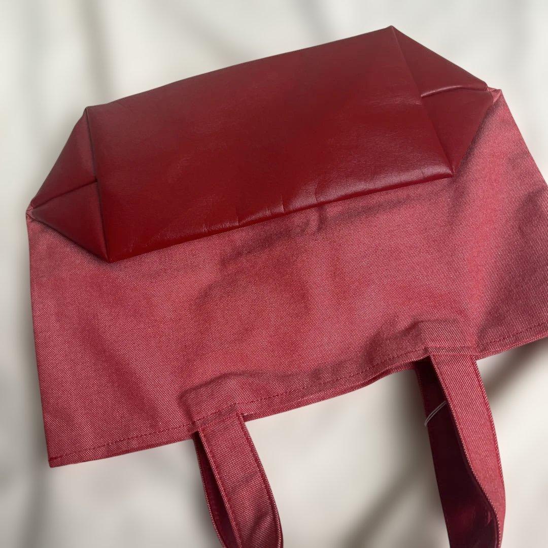 新品タグ付き　ファミリア familiar デニムバッグ ランチバッグ 赤