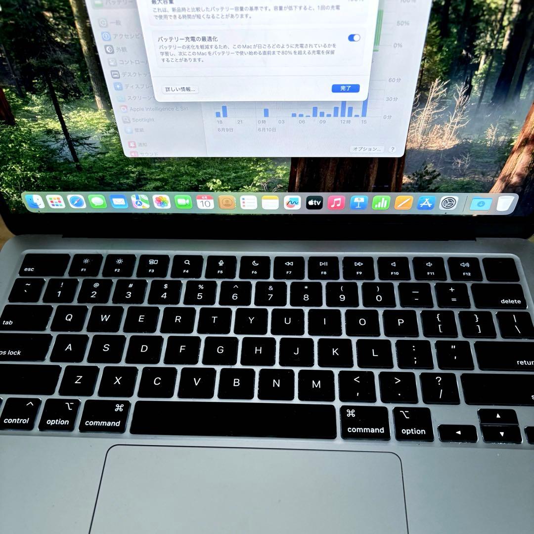 美品 MacBook Air M2 シルバー US配列 256GB/8GB