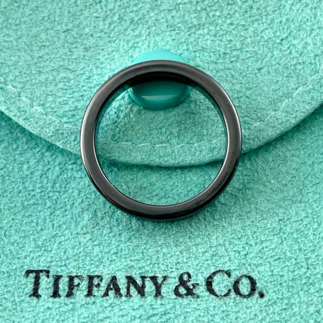 ティファニー 11.5号 1837 ナロー リング ブラック チタン P88fe