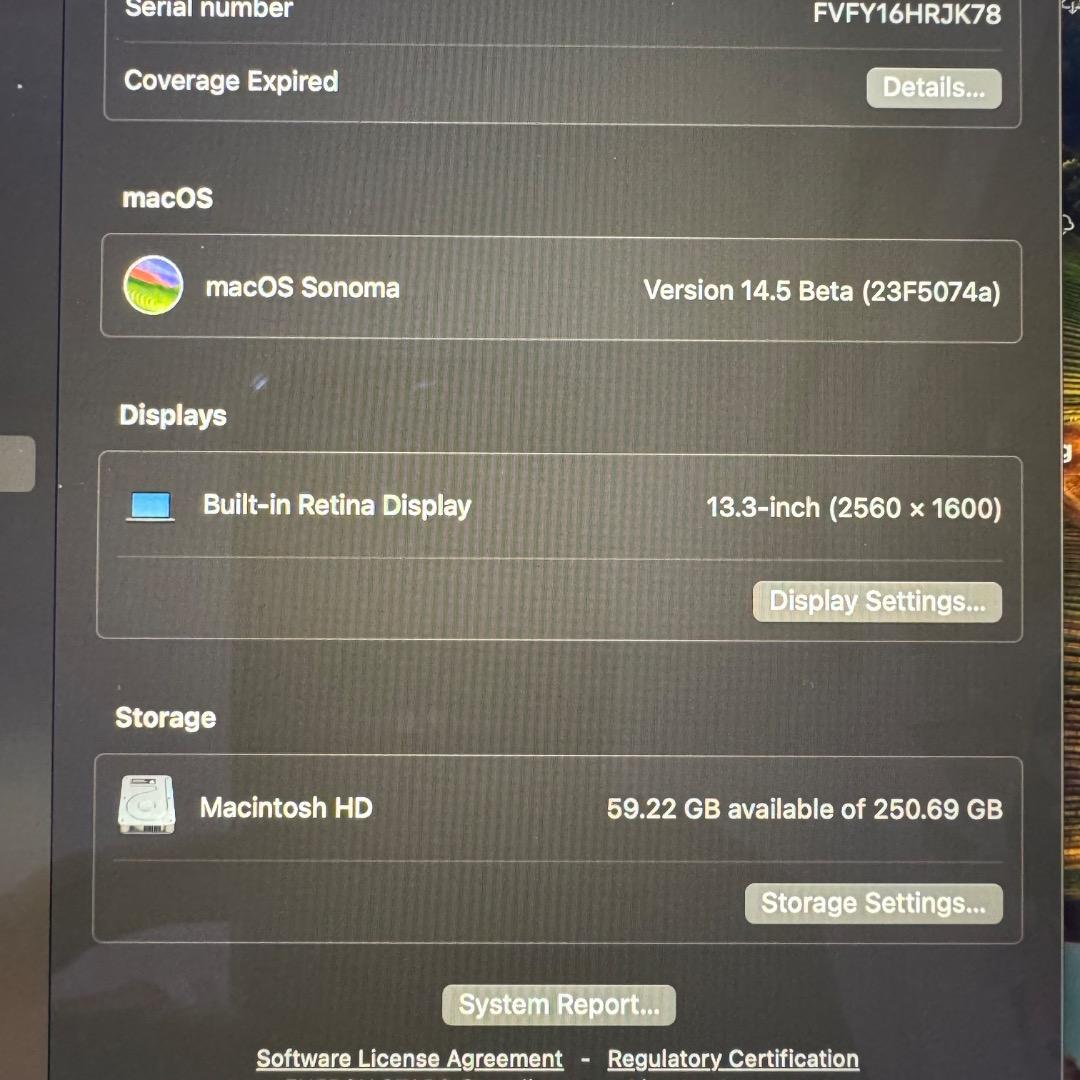 APPLE MacBook Air MRE82J/A シルバー 256GB