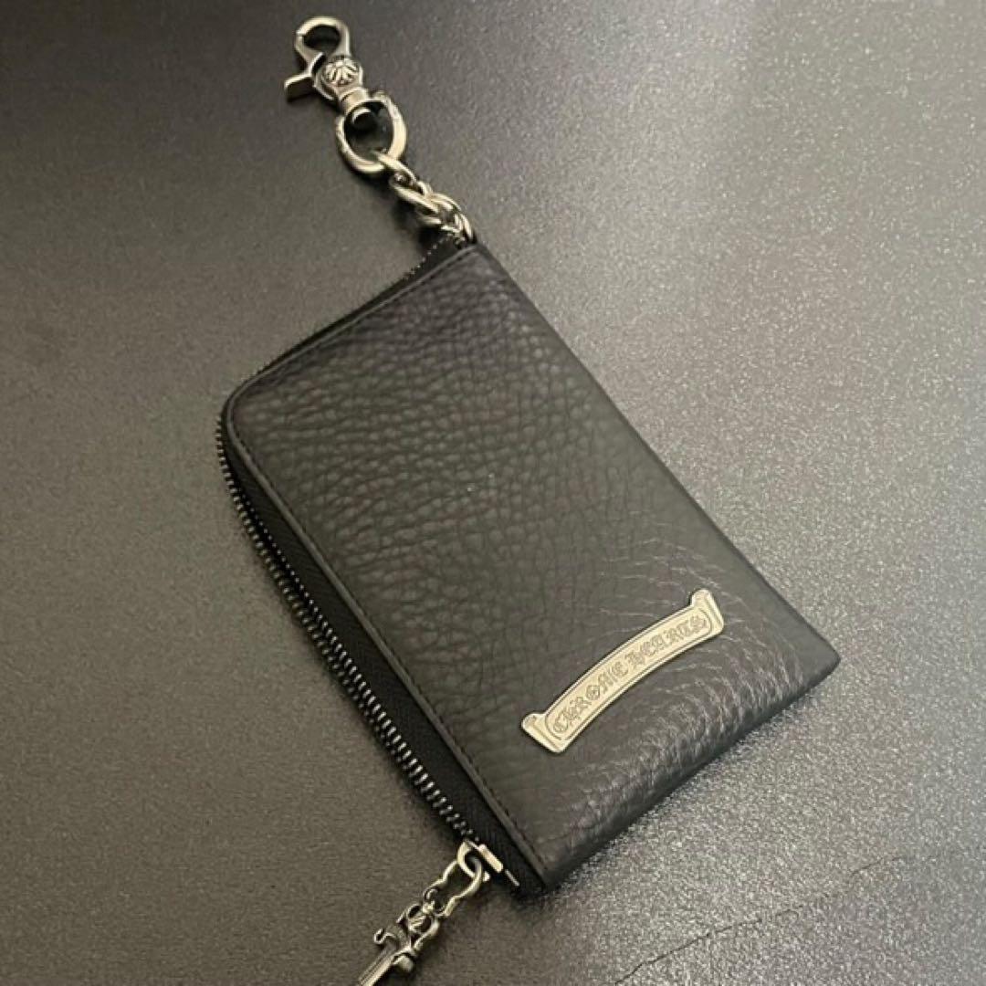 ラスト1点価格‼️大クロスパッチ　ダガーチャック　ジップウォレット