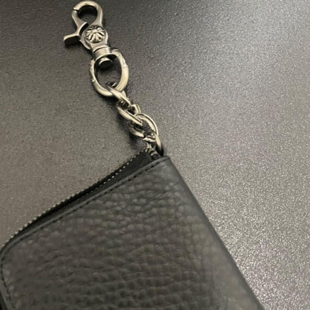ラスト1点価格‼️大クロスパッチ　ダガーチャック　ジップウォレット