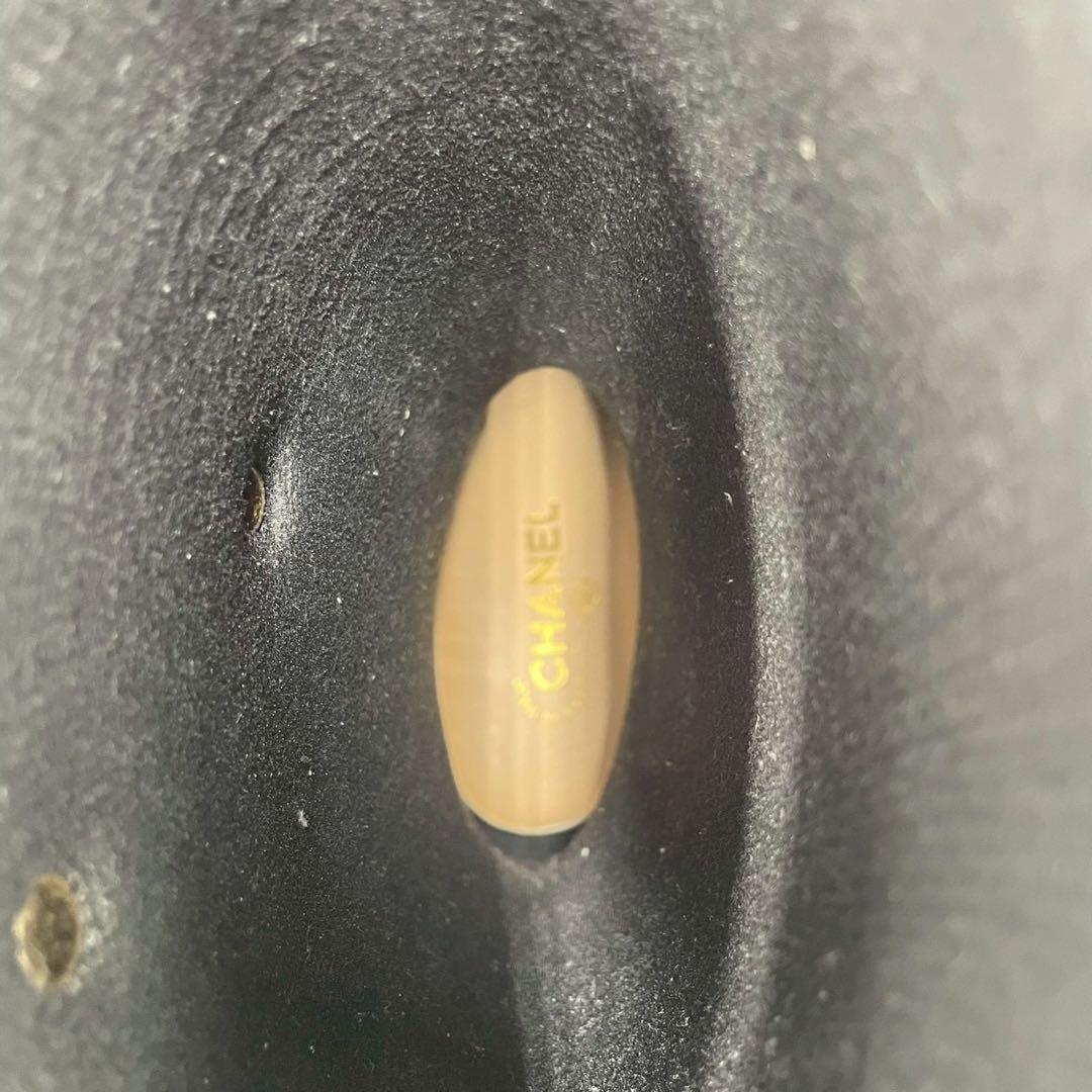 CHANEL シャネル ロングブーツ レインブーツ ブラック 黒 カメリア