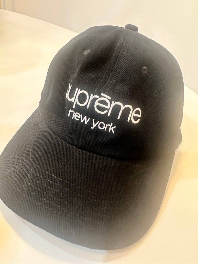 シュプリーム supreme 激レア 黒 ベースボールキャップ