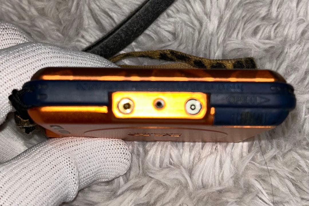 SONY MZ-E45 MDウォークマンプレーヤー 迷彩柄オレンジ