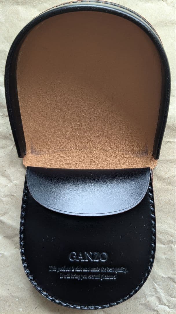 【美品】GANZO コードバンブラック ケース（ほぼ未使用）