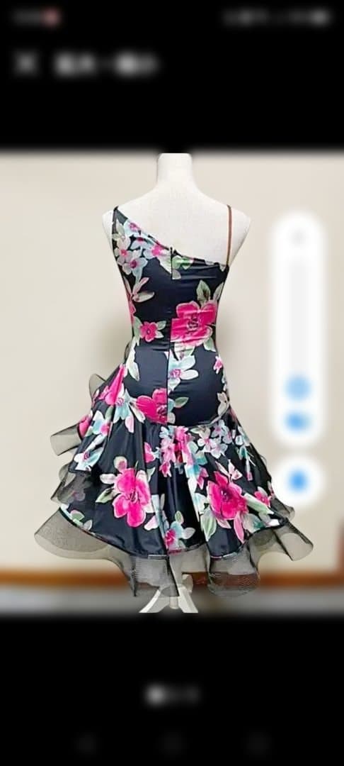 社交ダンス　ラテン　ドレス　ワンピース　SM〜M 競技　デモ