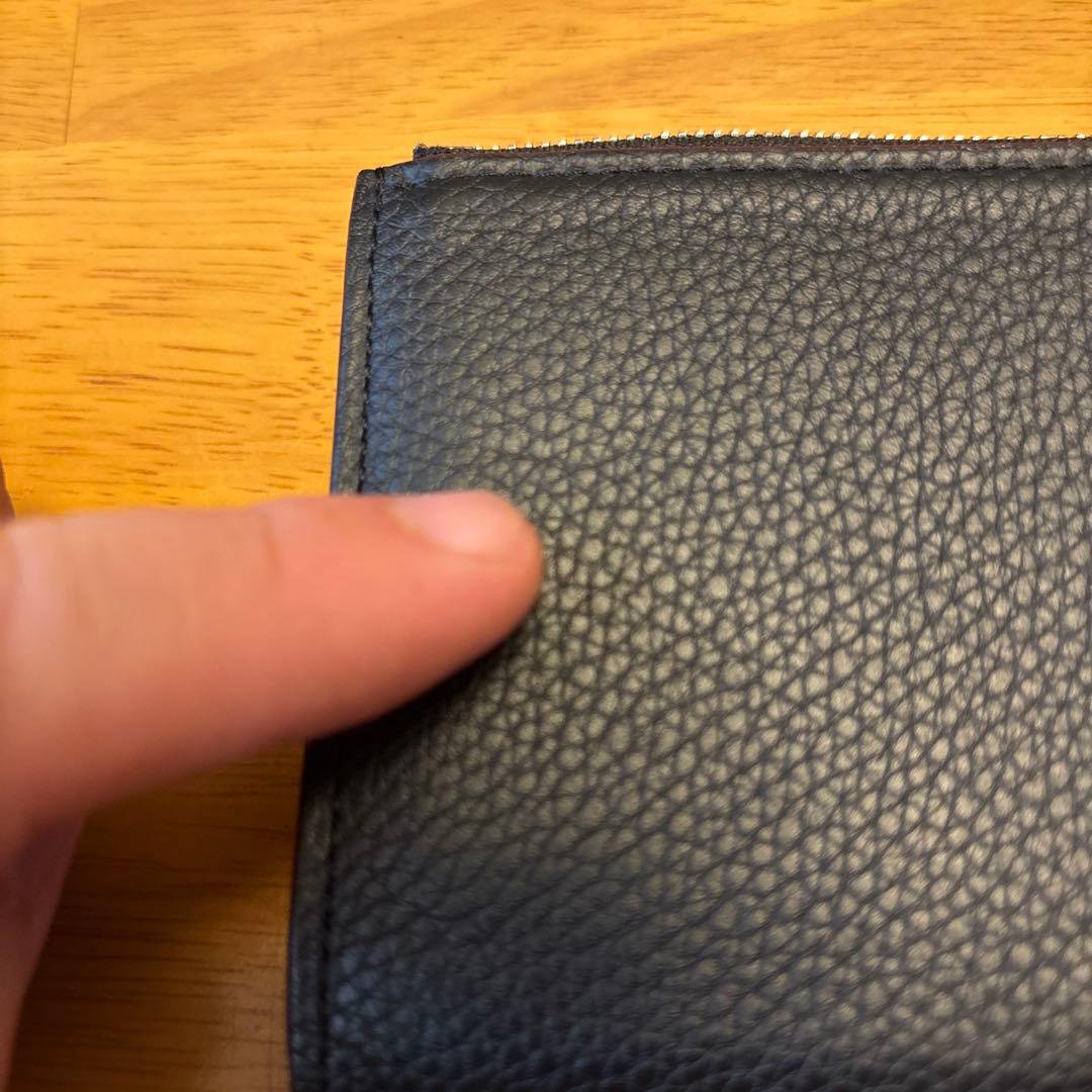 ガンゾ フレンチカーフLファスナー二つ折り財布　ケース