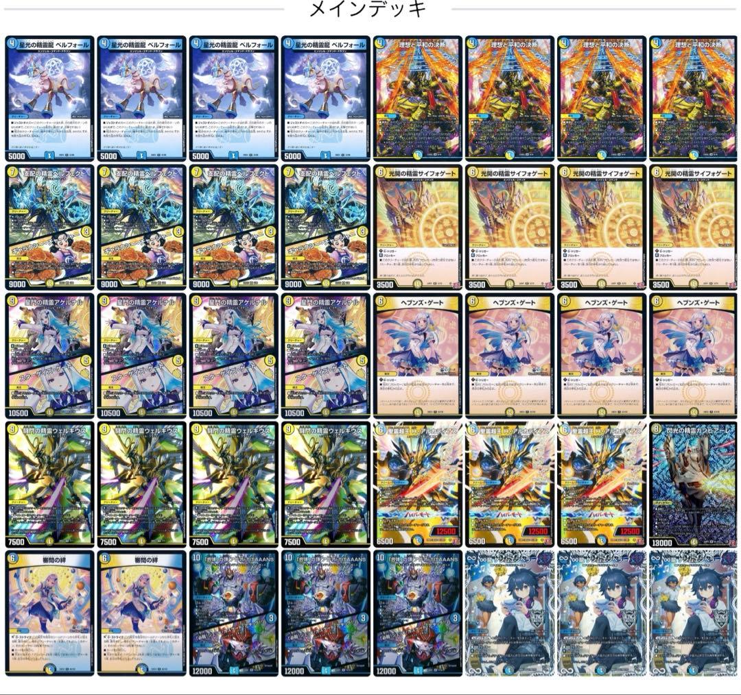 よ*ま様 【匿名配送】青白天門 デュエマ デッキ