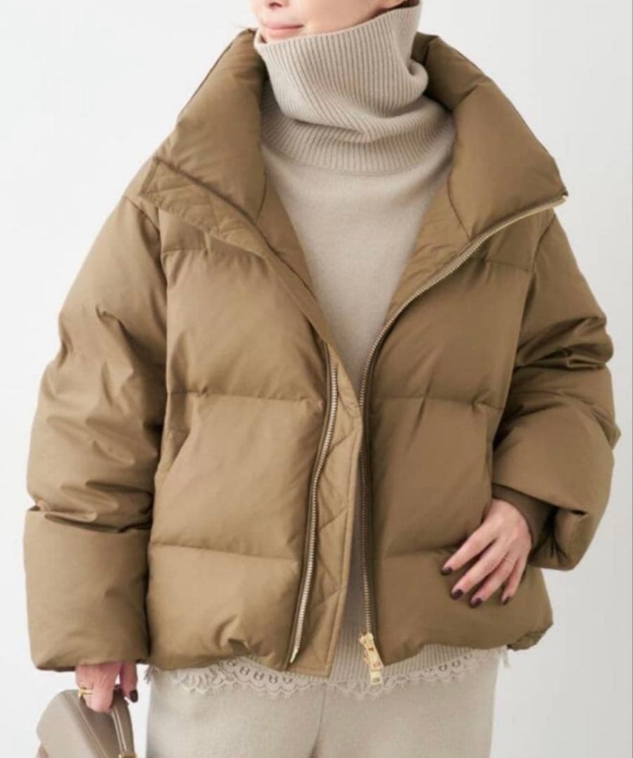 Deuxieme Classe HYGGE ダウンコート カーキ