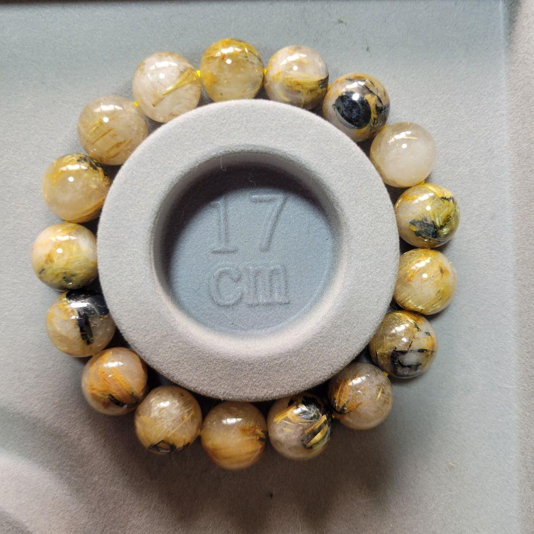 49g 太陽照射ルチル タイチンルチル 13mm玉 内径17cm