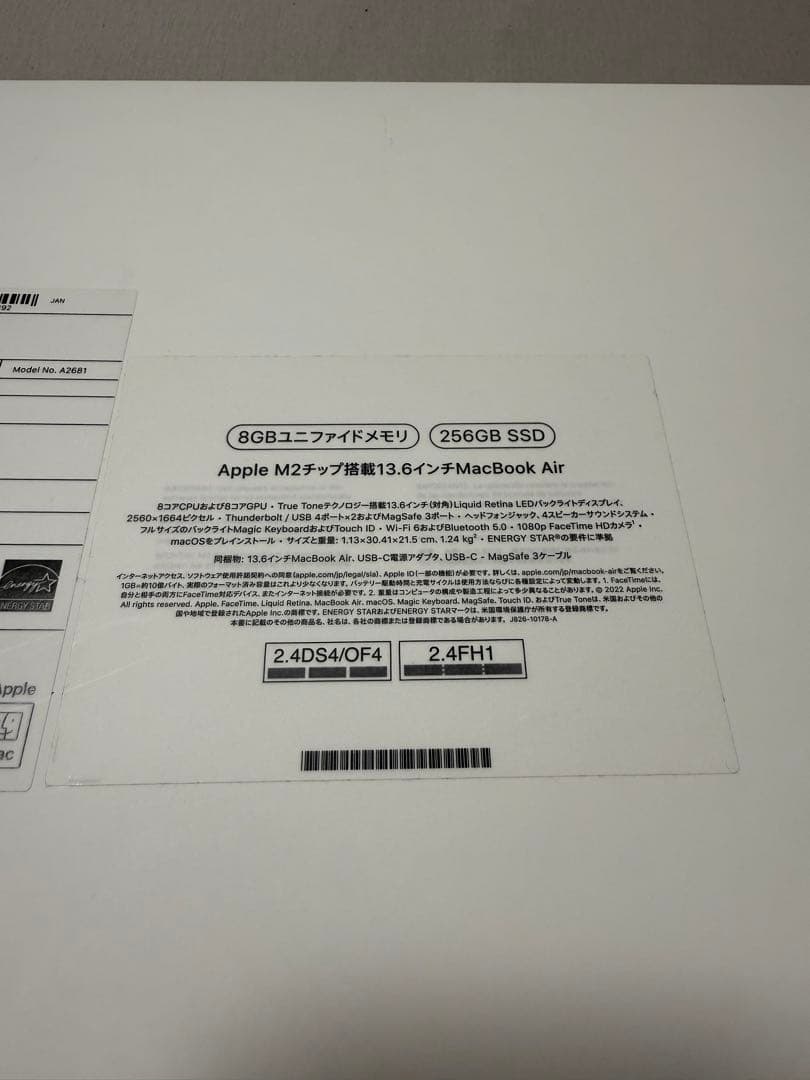 MacBook Air本体 スターライトMagic Mouse付き