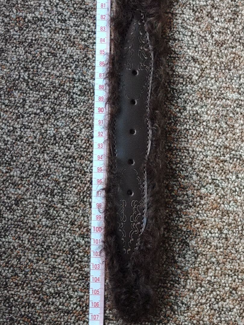 ドン小西　ヨシユキコニシ　レザーファーベルト新品　定価65100円