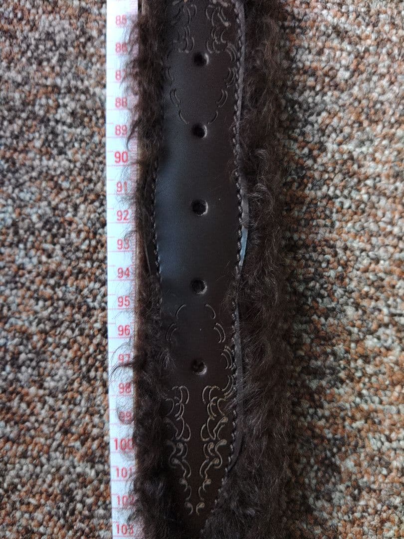 ドン小西　ヨシユキコニシ　レザーファーベルト新品　定価65100円