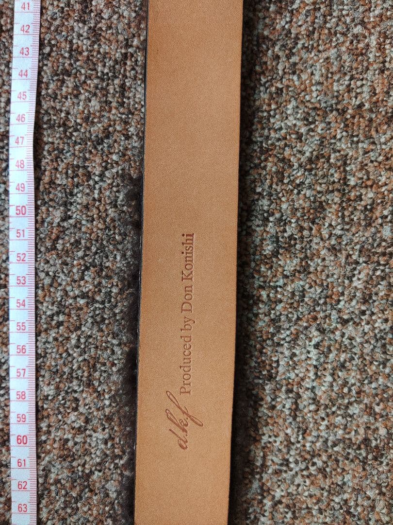 ドン小西　ヨシユキコニシ　レザーファーベルト新品　定価65100円