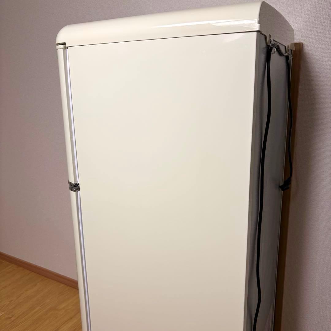 2021年製 冷蔵庫 一人暮らし 単身用 小型 3ヶ月保証 送料無料 レトロ家電