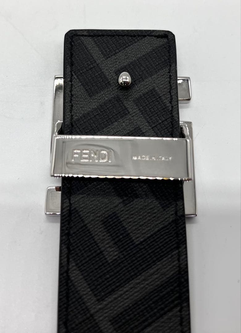 FENDI フェンディ リバーシブルベルト FFロゴ バックル メンズ 美品