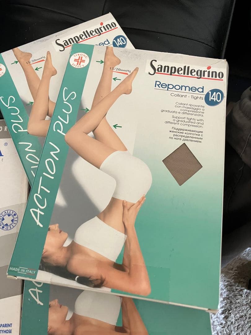 140デニール 弾性ストッキング 着圧ストッキング 18枚